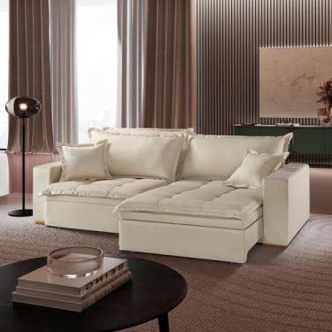 Imagem de Sofá Retrátil com Baú Ref 47 - 2504-b Messina - Luxury Estofados