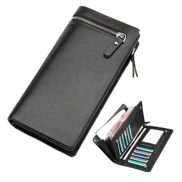 Imagem de Carteira Masculina Feminina Longa Porta Celular Cartões Rg