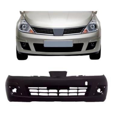 Imagem de Para-Choque Dianteiro Automotivo Compatível Com Tiida 2007 2011 Com Farol Auxiliar Reposição Instalação Fácil Ajuste Seguro