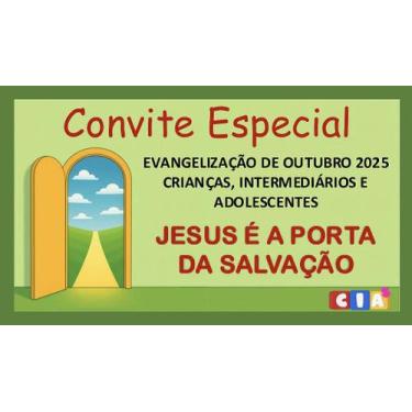 Imagem de Convite Informativo para Evento: Evangelização de Crianças, Intermediá