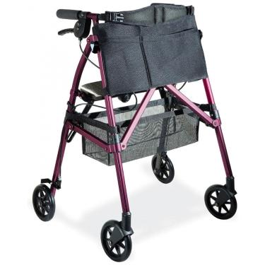 Imagem de Andador Adulto Idoso Stander com Bolsa, Suporta até 113 Quilos, Azul