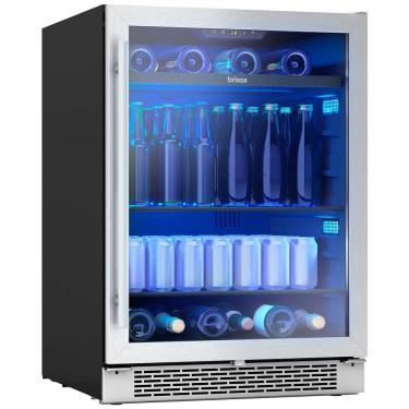 Imagem de Adega Climatizada de Zona Única para 8 Garrafas e 112 Latas, 110V Zephyr, Prata