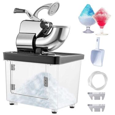 Imagem de Máquina de Raspadinha Profissional, Produz 199 kg, H, 300W, 110v, VEVOR 110V Electric Ice Shaver, Preto