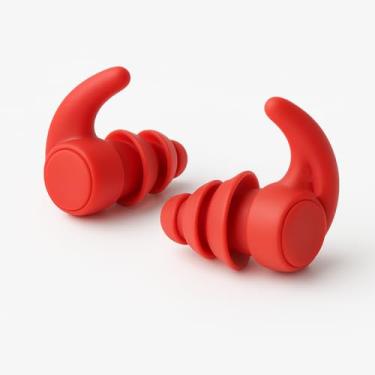 Imagem de Tampão De Ouvido Ronco Protetor Auricular Dormir Estudar Proteção Auricular Abafador De Ouvido (Vermelho, Protetor de Ouvido Antirruído)