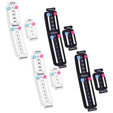 Imagem de Uniharpa Marcador de pontuação de tênis para raquete, marcador de pontuação de raquete de tênis Blsck Pickleball, contador de placar pequeno para treinador de tênis, pontos de gravação de rastreador