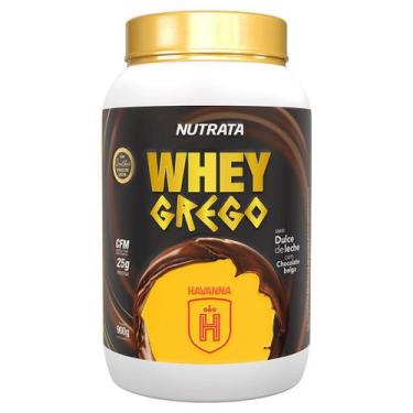 Imagem de Whey Protein Grego Havanna Sabor Doce de Leite com Chocolate Belga 900