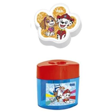 Imagem de Kit escolar Apontador com Depósito + Borracha - Cartela C/2 peças - Pa