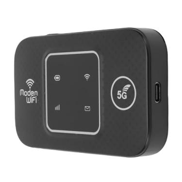 Imagem de Generic Modem USB Portátil 4G, Hotspot Móvel Desbloqueado de 300 Mbps Com Slot para Cartão SIM, Roteador de Bateria Recarregável e de Longa Duração de 3000 MAh, Conexão de 10 (Preto)
