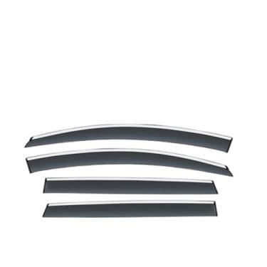 Imagem de GRJQRKHZ Defletor de janela lateral do carro para S&ubaru Legacy Sedan 2010-2014 Weathershied viseira de porta vento sol proteção chuva janela lateral defletores de vento