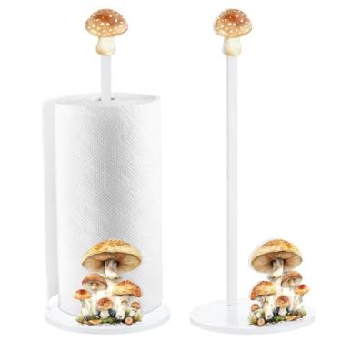 Imagem de Namalu Suporte de toalha de papel cogumelo cogumelo decoração de cozinha cozinha divertido suporte de toalha de papel dispensador para quarto vaso sanitário decoração de bancada