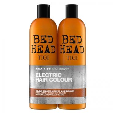 Imagem de Shampoo e Condicionador 7580 ml Profissional para Cabelos Coloridos Hidrata e Suaviza, TIGI 612679, Laranja