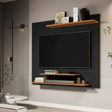 Imagem de Painel para TV até 32 Polegadas com 3 Prateleiras para Sala de estar Q