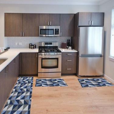 Imagem de Kit Passadeira Tapete Cozinha 3 Peças Antiderrapante Decorativo Confor