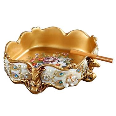 Imagem de Cinzeiro de ervas daninhas cinzeiro de resina à prova de vento para cinzeiro de mesa, presente para amigos, hotel, exterior, decoração de casa, cinzeiro sem fumo cinzeiros para cigarros