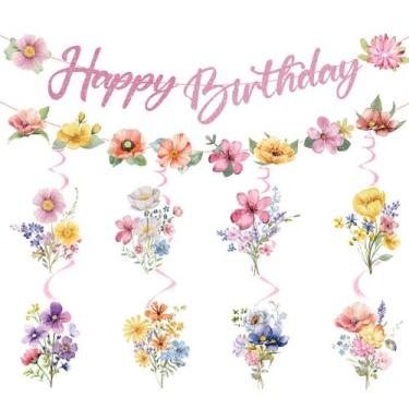 Imagem de Decorações de festa de aniversário Luvsweets Wildflower 10 unidades