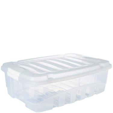 Imagem de Caixa organizadora baixa com tampa Gran Box 8,5 litros Plasutil ref.28