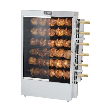 Imagem de Assador De Frangos A Gás Arke Fg30 Com 6 Espetos Gás Glp - Bivolt