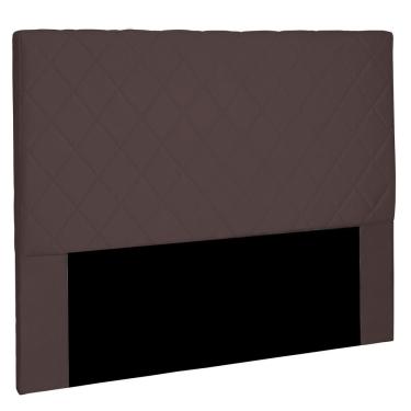 Imagem de Cabeceira Estofada Cama Box Casal Esmeralda 140cm Suede Café - Desk Design