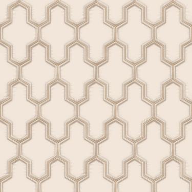 Imagem de Papel de Parede HF Orient Geométrico Bege 121022