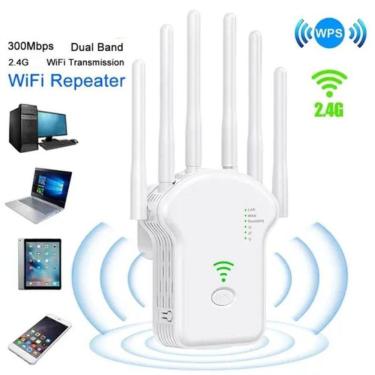 Imagem de Repetidor Wifi Sem Fio Repetidor Sinal Wifi Alto Ganho 6