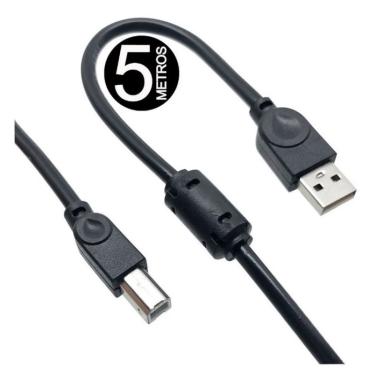 Imagem de Cabo Usb Impressora 5 Metros A M X B M Versão 2.0