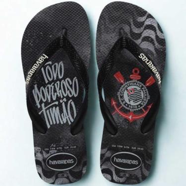Imagem de Chinelo Masculino Havaianas Top Times Corinthians, 41/42