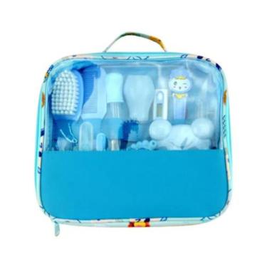 Imagem de Kit Bebê Higiene Escova, Termômetro, Tesoura, Pente - 13 Pçs - Baby Ca