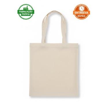 Imagem de Ecobag Sacola Algodão Crua Reutilizávell Lisa Ecológica - Sem Marca