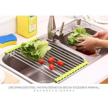 Imagem de KIT 2 Escorredor Esteira Inox P/ Louça Legumes Talher Copos - SWEET HO