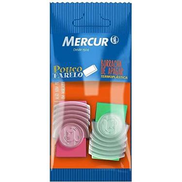 Imagem de Borracha Colorida Mercur, Pacote com 2 unidades, B01010301005, Branco