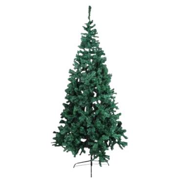 Imagem de Árvore de Natal Pinheiro Artificial Verde, 2,10m de Altura x 1,10m Diâmetro, 1100 Galhos, Base de Ferro Reforçada, PVC Durável, Montagem Fácil (2,10m)