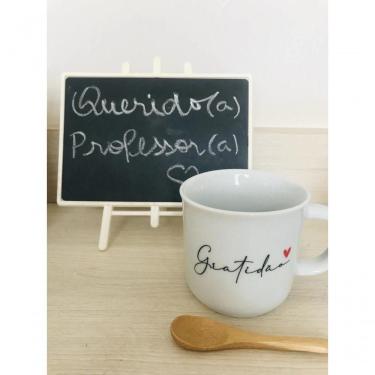Imagem de Caneca Gratidao + Colher Bambu