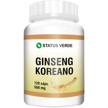 Imagem de Ginseng Koreano Puro Panax 120 Cáps 500mg - Suplemento Natural