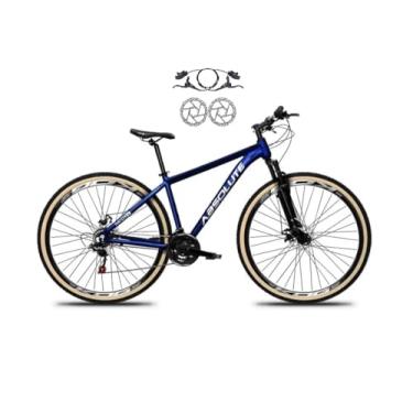 Imagem de Bicicleta Aro 29 Absolute Nero 5 Alumínio 24v Freio a Disco Hidráulico(óleo) Garfo Suspensão Pneus com Faixa (Azul, 15)