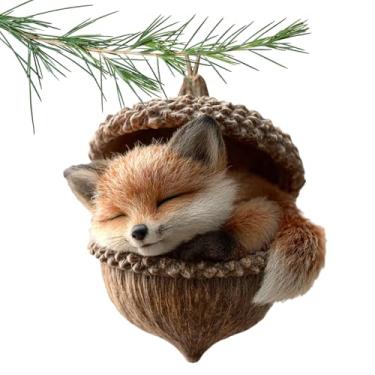 Imagem de Decoração De Animal Para Árvore De Natal - Pendurável 2D Plano - Pingente Animal Em Acrílico Para Árvore De Natal | Para Sala Quarto Lareira Porta Parede Bolsa De Ombro Bolsa Tote Mochila