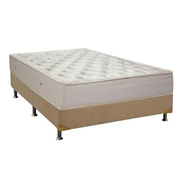 Imagem de Cama Box Queen: Colchão Molas Ortobom Hotelaria Multilastic Orthotel Superluxo + Base Clean(158X198)