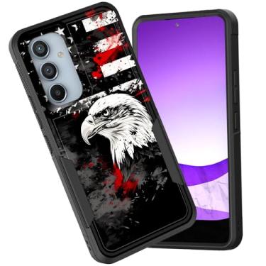 Imagem de CICPLKSE Capa protetora para Galaxy S25 FE, camada dupla, híbrida, à prova de choque, rígida, policarbonato macio, TPU (poliuretano termoplástico), capa protetora para Samsung Galaxy S25 FE de 6,7