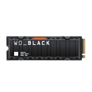 Imagem de WD_BLACK Unidade interna de estado sólido para jogos SN850X NVMe de 8 TB com dissipador de calor - Funciona com PlayStation 5, PCIe Gen4, M.2 2280, até 7.200 MB/s - WDS800T2XHE