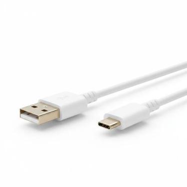 Imagem de Cabo Tipo C Branco Type C USB A Para USB C Envio Imediato - HM