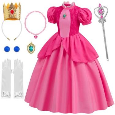 Imagem de Fantasia de princesa Mooedcoe Pink para meninas, bebês e crianças
