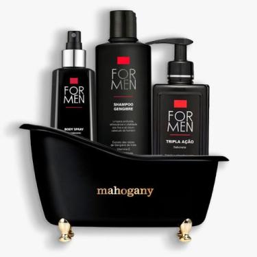 Imagem de Kit For Men com Desodorante, Shampoo, Sabonete Tripla Ação e Banheira 