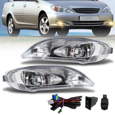 Imagem de Shocklight Faróis De Neblina Compatíveis Com Toyota Camry 2002-2004/ Corolla 2005-2008/ Solara 2002-2003, Lâmpadas Para-Choque, Lâmpada Halógena, Interruptor E Kit Fiação