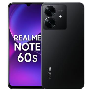 Imagem de Smartphone Celular realme Note 60s, 256GB, 8GB RAM, Android 14, Tela 6,74? 90Hz, Câmera 64MP, Bateria 5000mAh, Dual SIM, Preto