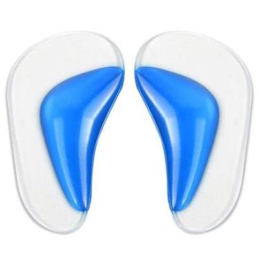 Imagem de Palmilha Gel Silicone unisex Massageadora Curva Do Pé 3/4 confortavel-Unissex