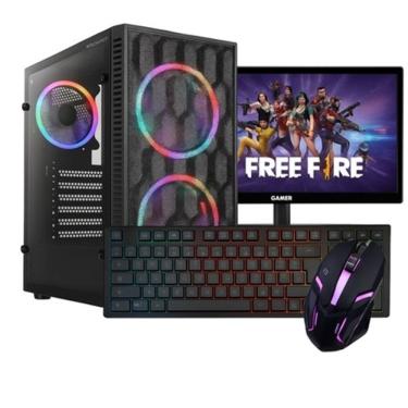 Imagem de Computador Gamer Intel Core I7 RX 580 8GB 16GB Memória RAM SSD 480GB + Monitor 20