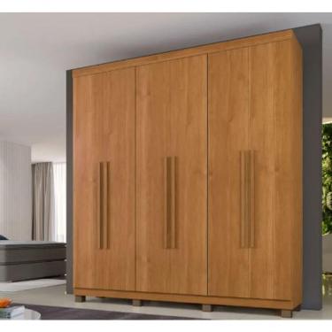 Imagem de Guarda Roupa Milão 6 Portas 100% Mdf Benetil Móveis - Cinamomo
