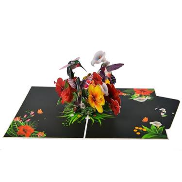 Imagem de FIAMR Cartão de felicitações pop-up 3D, artesanato em papel com detalhes cortados a laser escultura em papel oco floral feito à mão em flor, design dobrável em várias camadas de arte em papel feito à