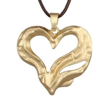 Imagem de joymiao Colares Boho para mulheres, cordão com pingente, colar longo de prata, vintage, suéter, joias hippie, presentes para mulheres e meninas, Couro sintético, Sem Pedra Preciosa