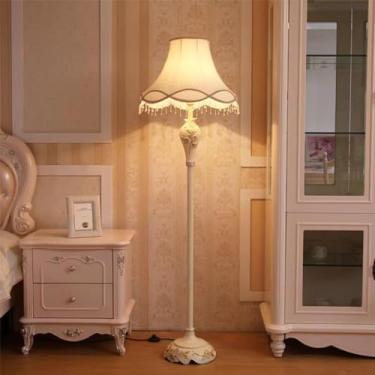Imagem de Luminária de chão retrô americana, estilo europeu, luxuosa, para sala de estar, quarto, escritório, casa de campo, decoração de interiores, sofá (Estilo 3, 1 unidade)