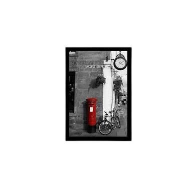 Imagem de Quadro Decorativo Fotografia Vermelho Com Vidro 24X18Cm - Quadros On-L
